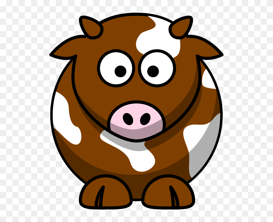 Brown Cow Transparent Clipart - Png Download