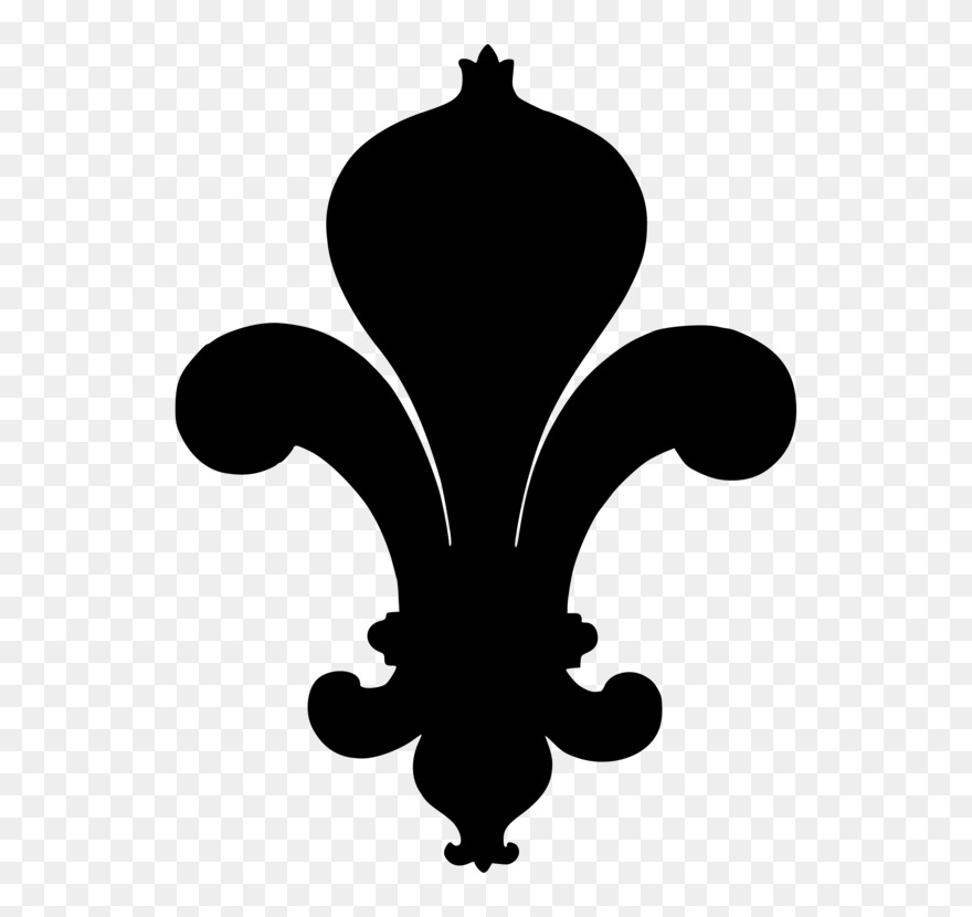 Silhouette,black And White,fleurdelis - Siluet Lambang Pramuka Clipart