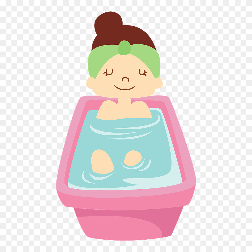 Woman Bathing Clipart - Png Download
