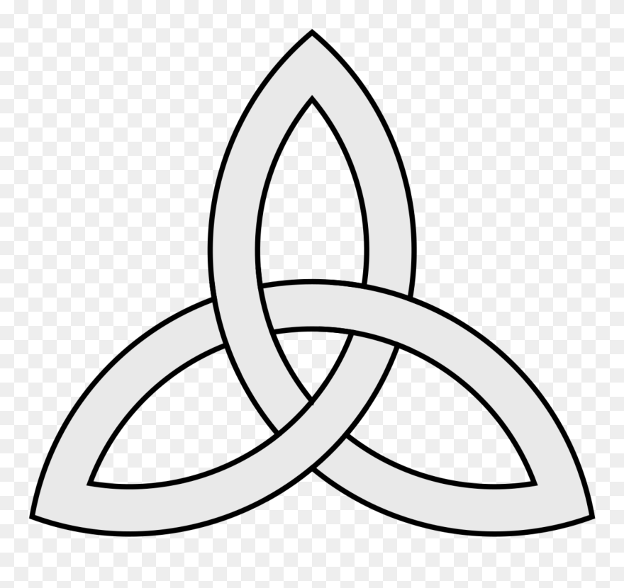 Transparent Interlocking Wedding Rings Clip Art - Trinity Symbol Transparent - Png Download