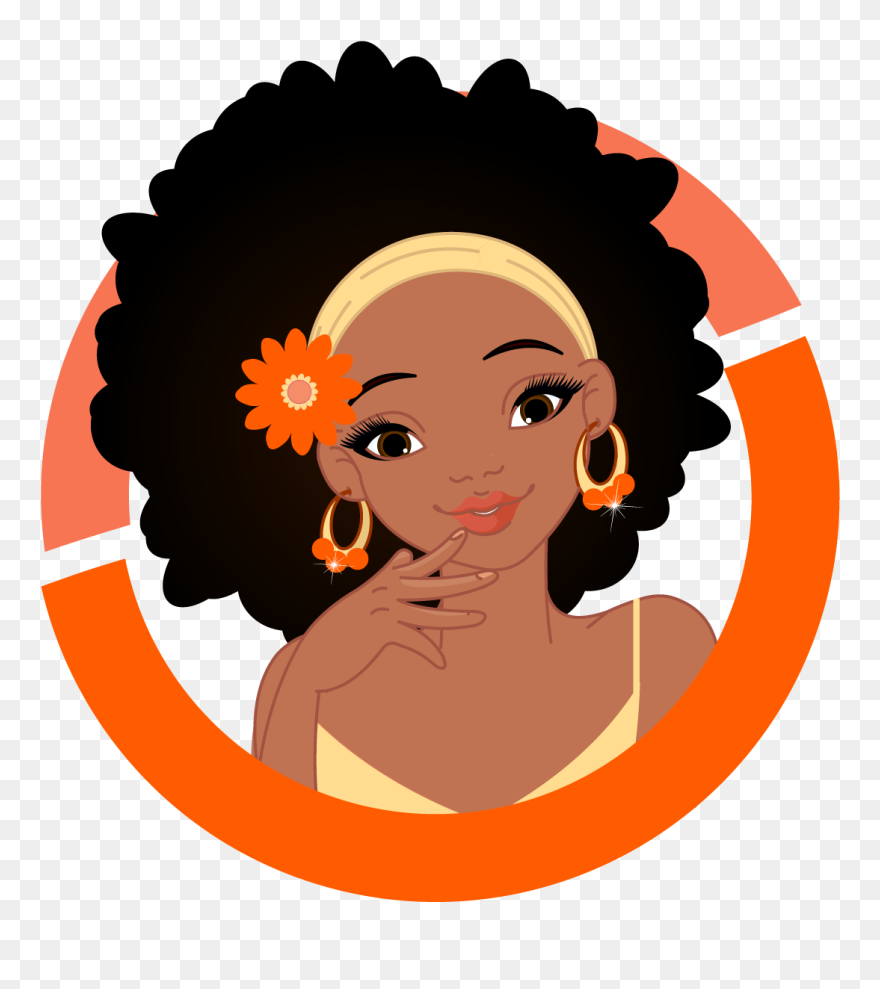 Afro-textured Hair Forehead Black Hair - Afro-textured Hair Clipart