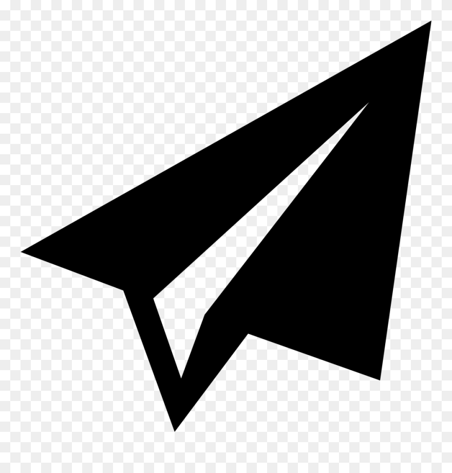 Paper Plane Png Image - Paper Airplane Silhouette Png Clipart
