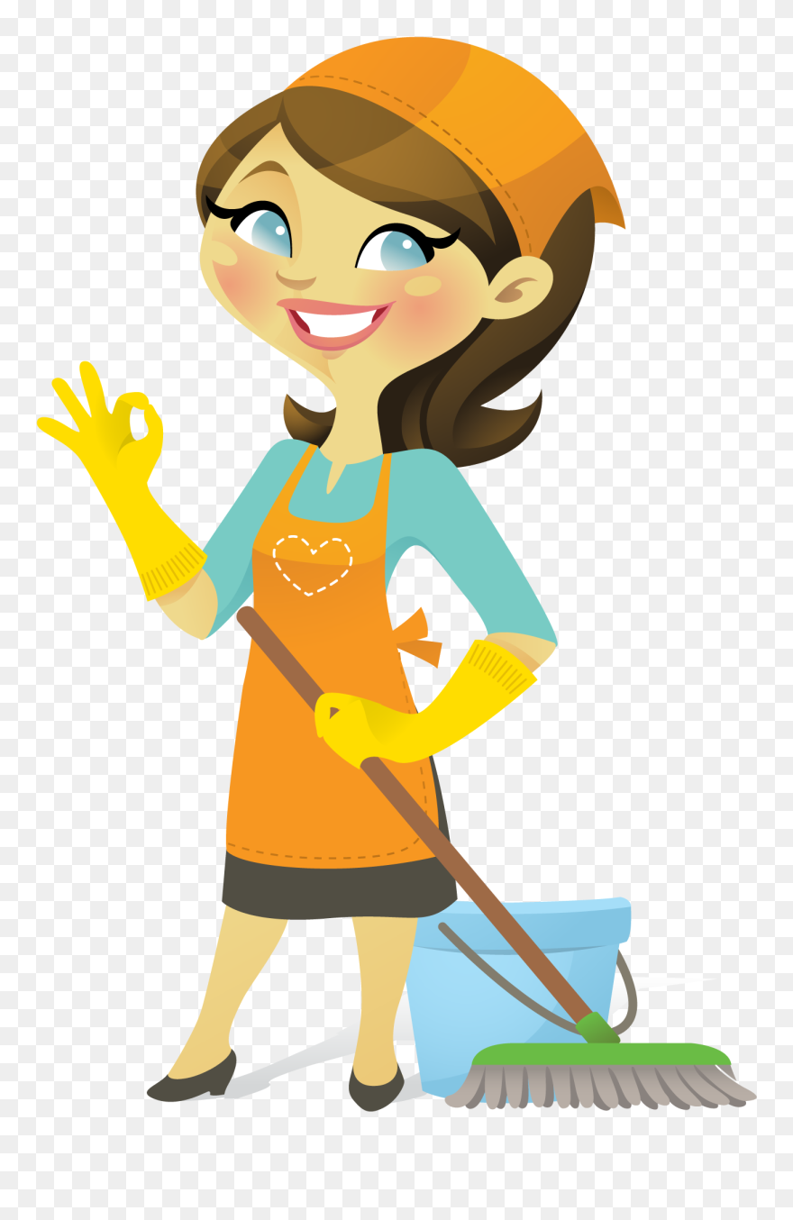 Logo - Cleaning Lady Clipart - Png Download