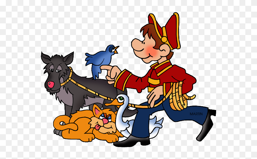 Art Clip Art By Phillip Martin, Peter And The Wolf - Peter And The Wolf Bird Sheet Music - Png Download