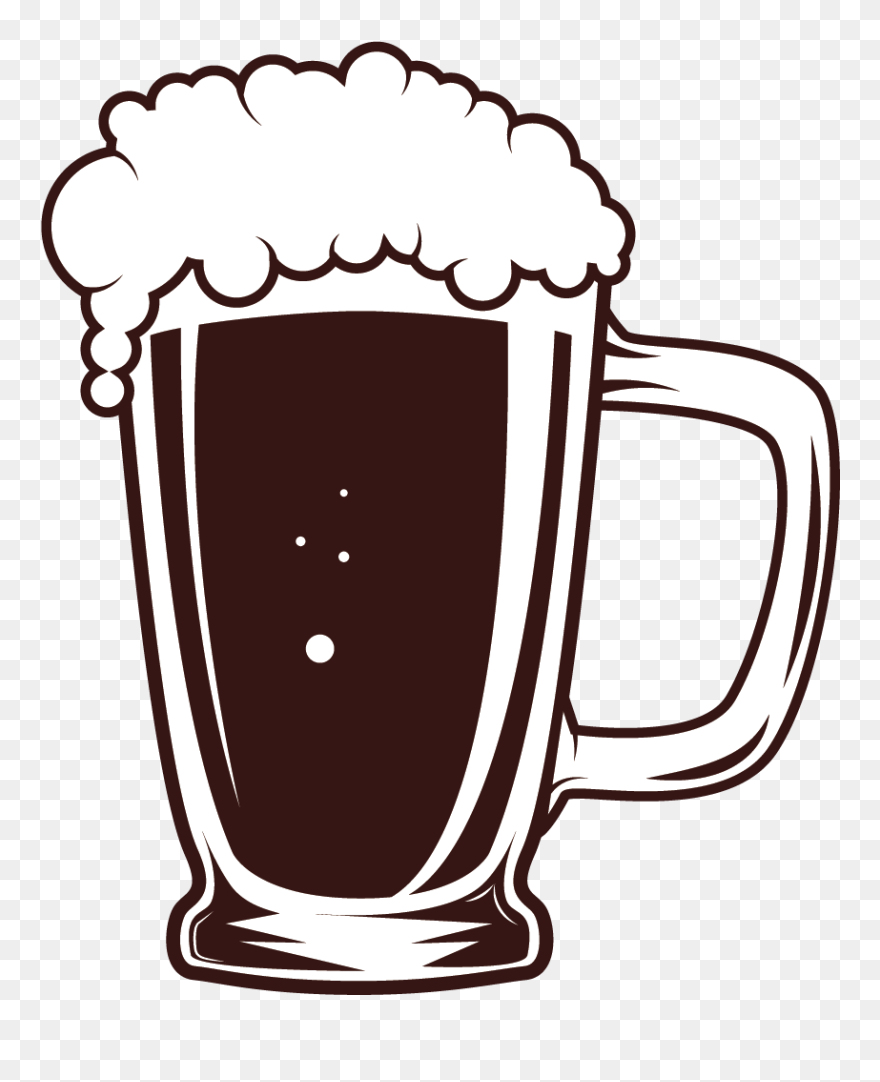 Beer Coffee Cup Mug - Vector Beer Glass Png Clipart