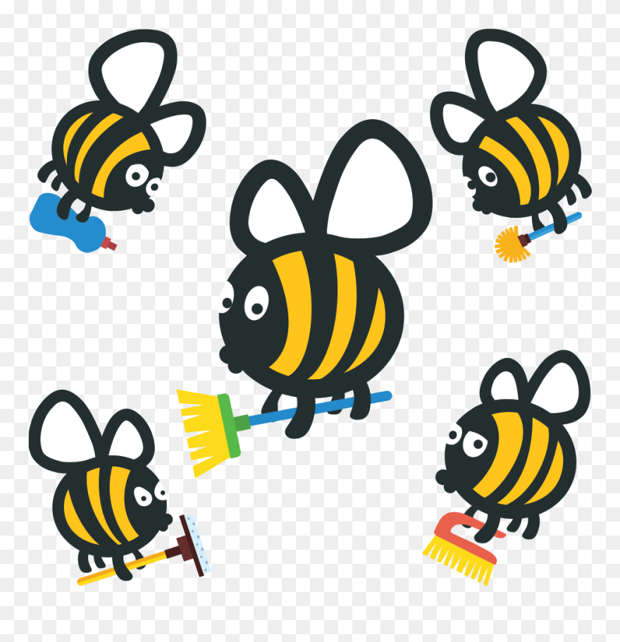 About Us Image - Busy Bees Cleaning Company Clipart