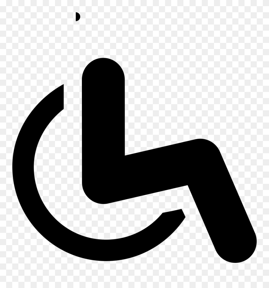 Disabled Handicap Symbol Png - Portable Network Graphics Clipart