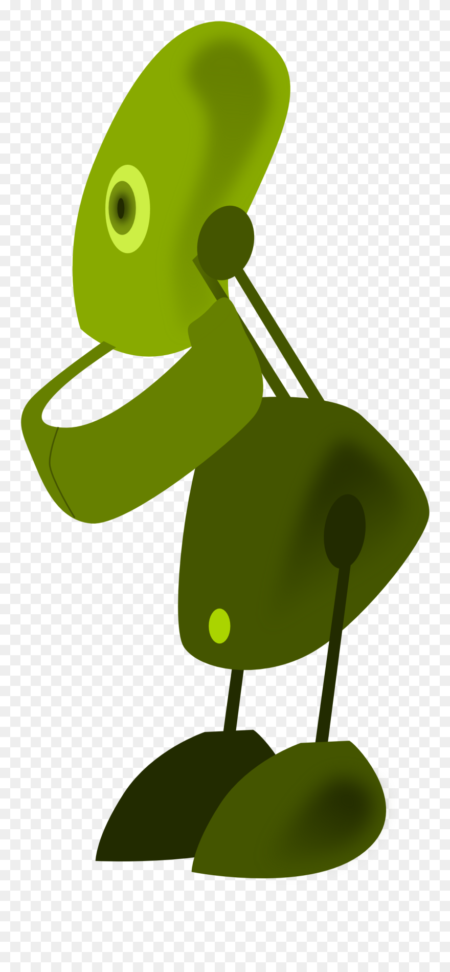 Net Clip Art Robot Green Geometry Clipartist - Clip Art - Png Download