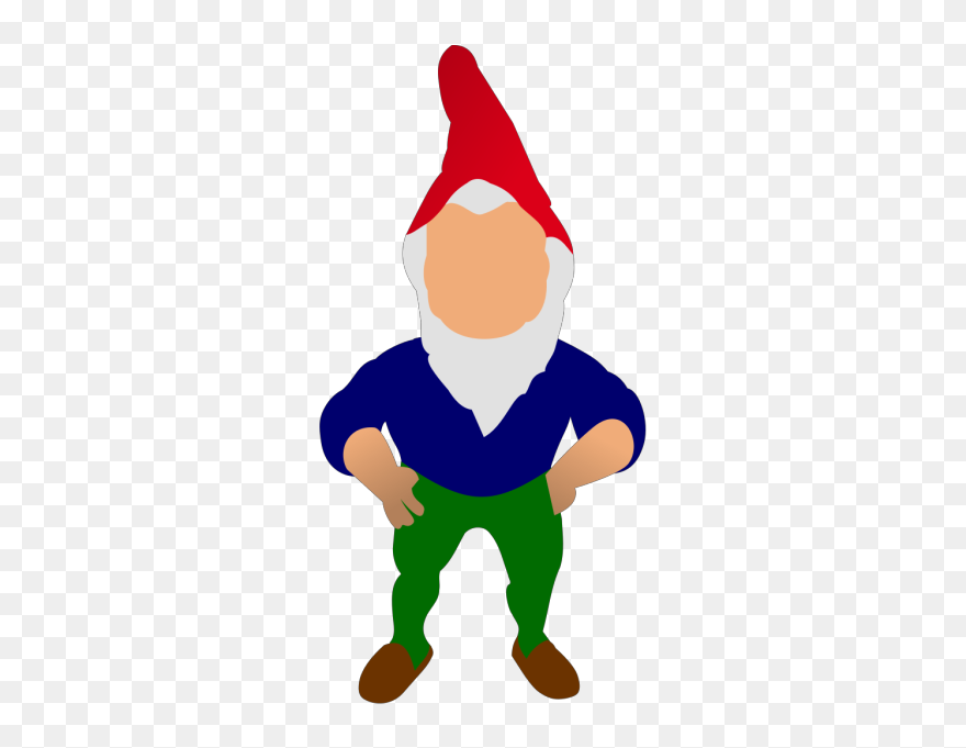 Gnome With Blue Hat Png Images - Garden Gnome Clipart Transparent Png