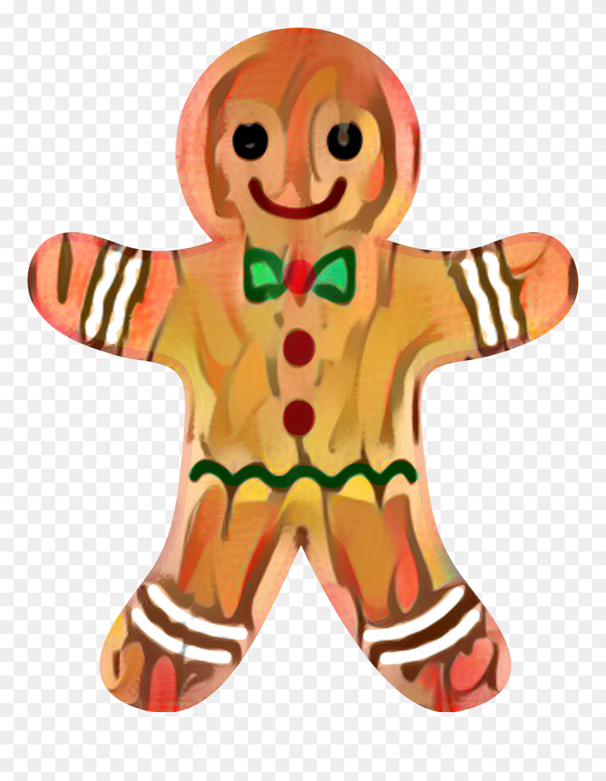 Clip Art The Gingerbread Man Christmas Day Free Content - Ginger Bread Man Cartoon - Png Download