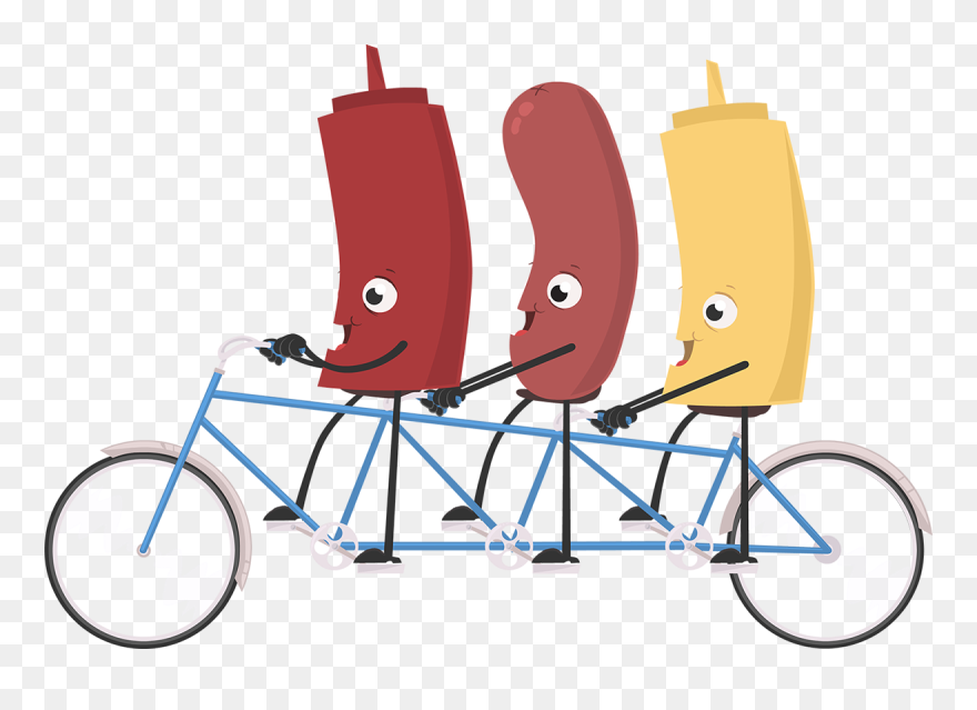 Tandem Bicycle Clipart