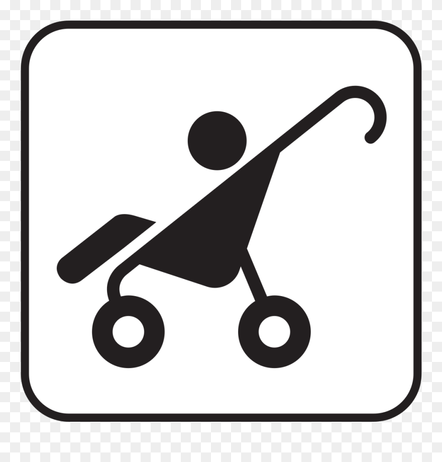 Stroller Parking Sign Clipart