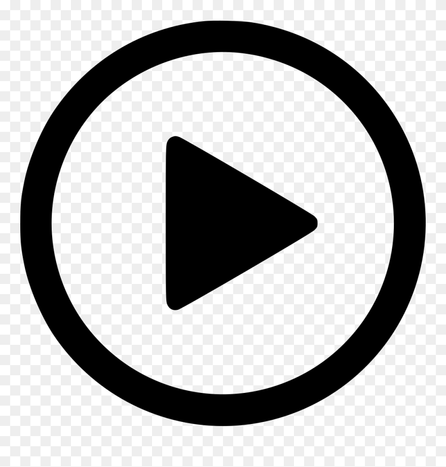 Arrow - Video Play Icon Circle Clipart