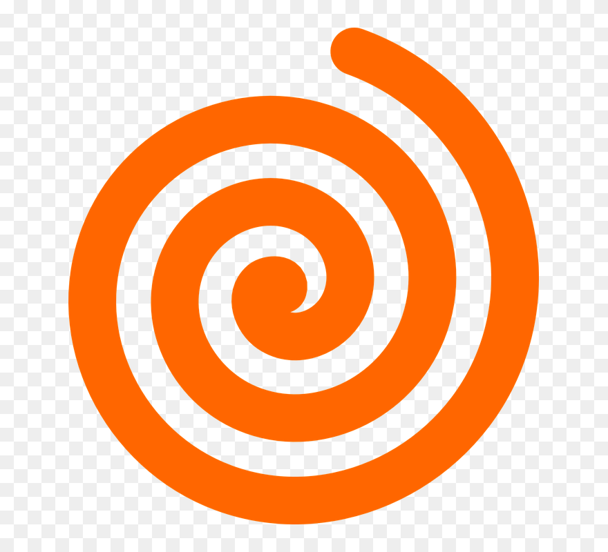 Free Shop Of Library - Swirl Orange Clipart