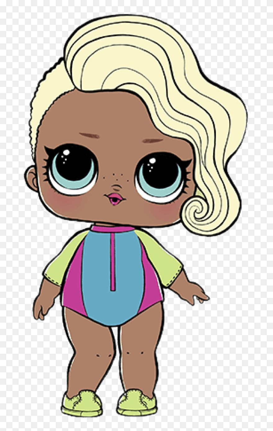 Lol Doll Surfer Babe Clipart