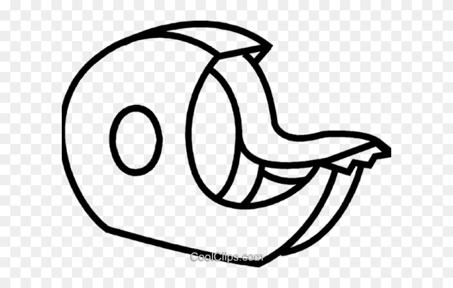 Free Tape Cliparts - Tape Clipart Black And White - Png Download