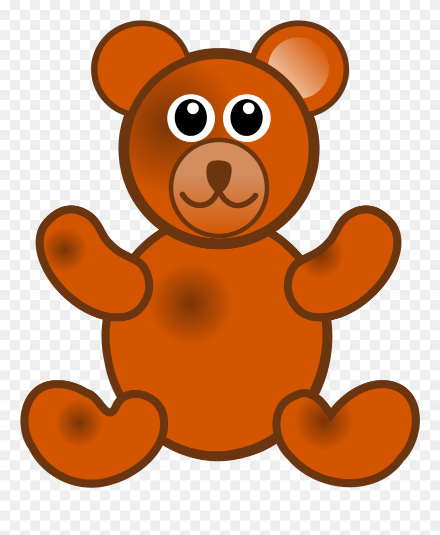 Brown Teddy Bear Clip Art - Png Download