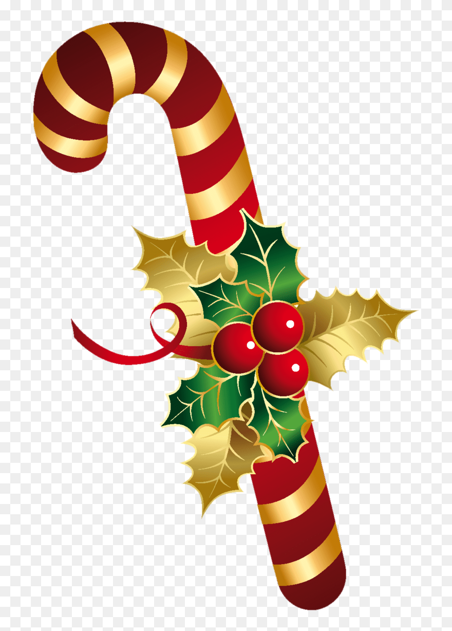 Transparent Christmas Candy Border Clipart - Christmas Candy Cane Clipart - Png Download
