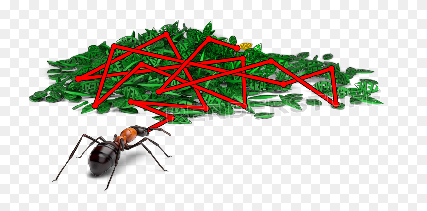Uuorganized Data Like A Leaves Pile, Ant Hardly Finds - Membrane-winged Insect Clipart
