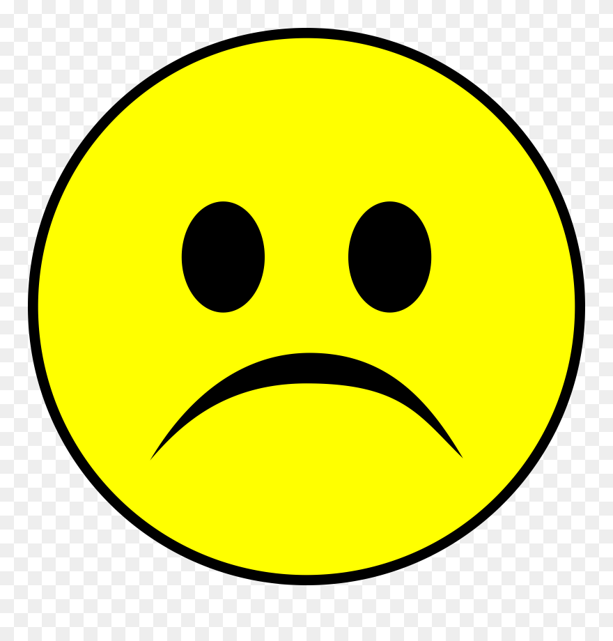 Clipart Mouth Yummy - Frowning Smiley - Png Download