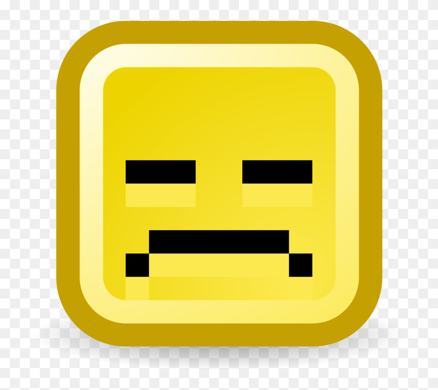 Emoticon,area,text - Sad Computer Face Clipart