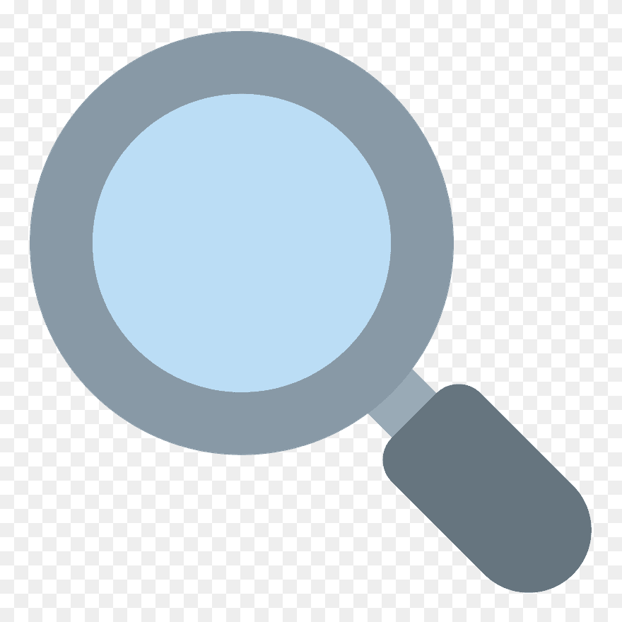 Magnifying Glass Tilted Left Emoji Clipart - Magnifying Glass Tilted Left - Png Download