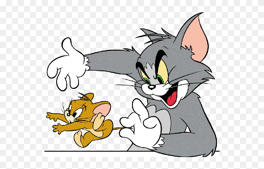 Tom And Jerry Clip Art Free - Tom Et Jerry Fight - Png Download