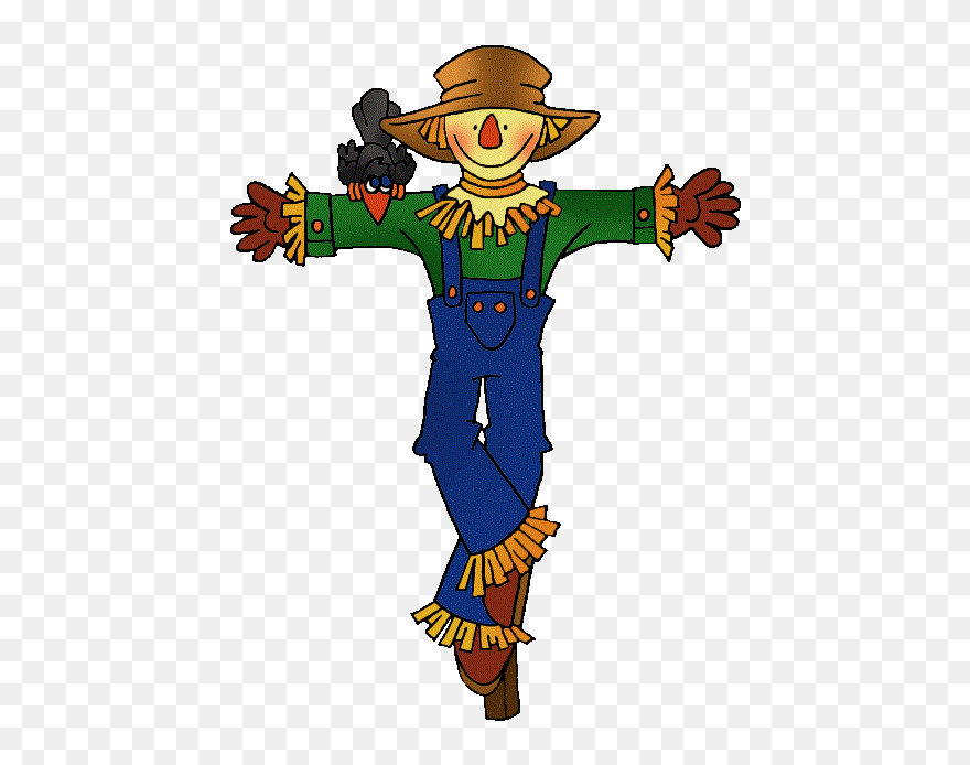 Thanksgiving Scarecrow Clipart Black And White Free - Scarecrow Clip Art - Png Download