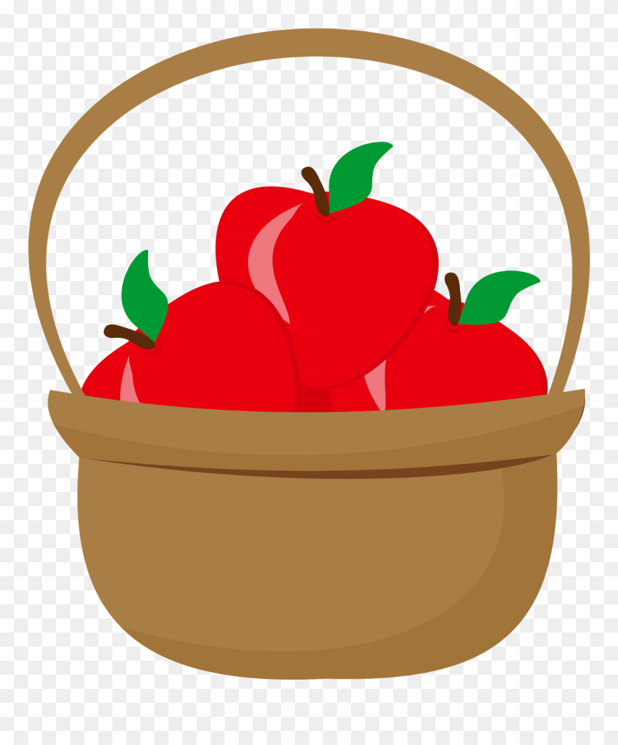 Clipart De Blancanieves Beb Apple Snow White Png - Cartoon Basket Of Apples Transparent Png