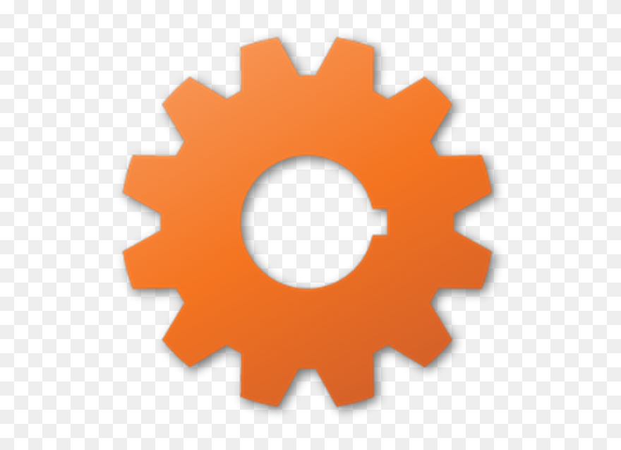 Gears Clipart Cogwheel - Logo Gear Orange - Png Download