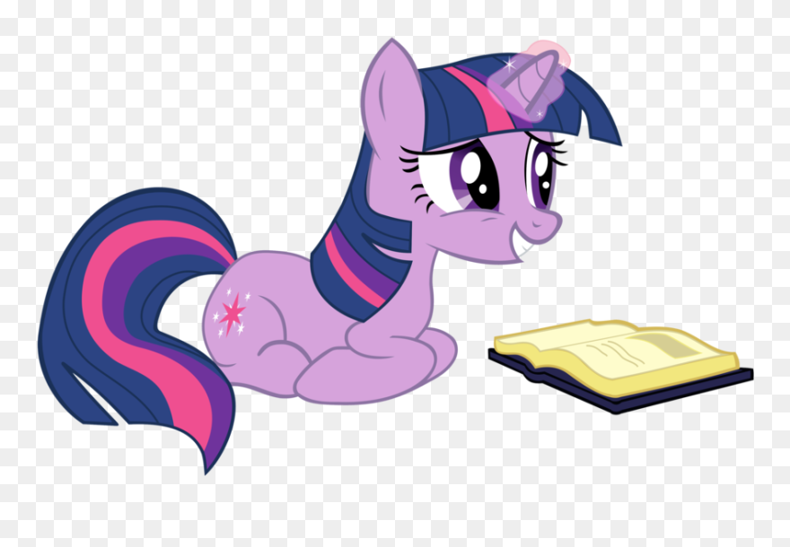 Twilight Sparkle My Little Pony The Twilight Saga - My Little Pony Twilight Sparkle Reading Clipart