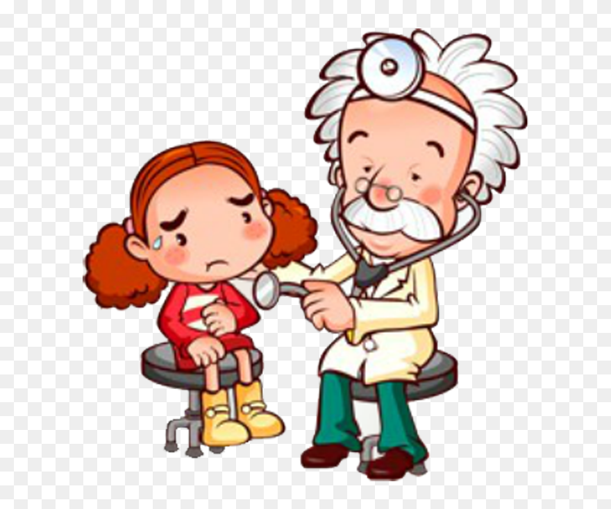 Patient Clipart Dr Patient - Cartoon Doctor With Patient Png Transparent Png