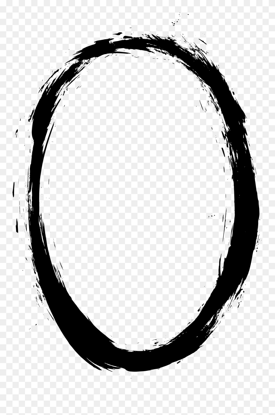 Grunge Frame Transaprent - Png Oval Clipart