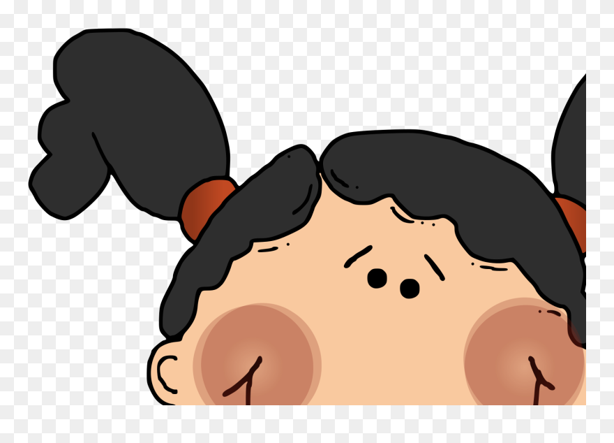 Black Girl Face Cartoon Clipart