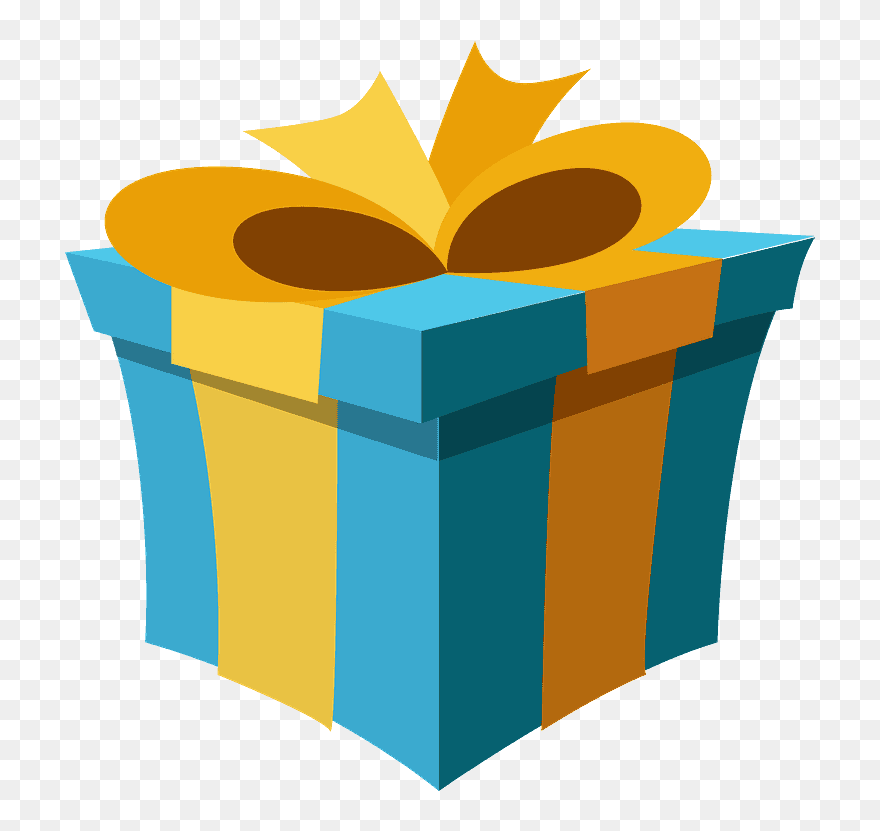 Wrapped Gift Emoji Clipart - Gift Emoji Png Transparent Png
