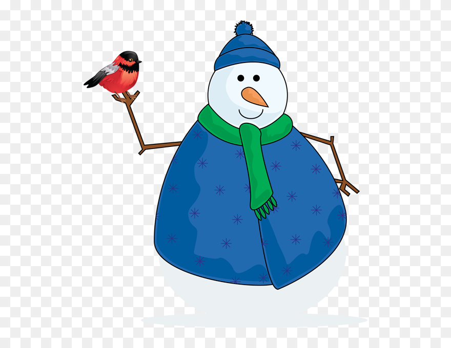 Clipart Snowman Golfing - Cartoon - Png Download