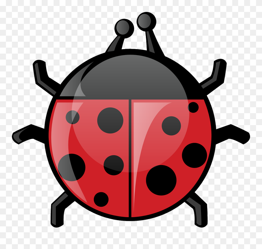 Ladybugs Black And White Cliparts - Png Download