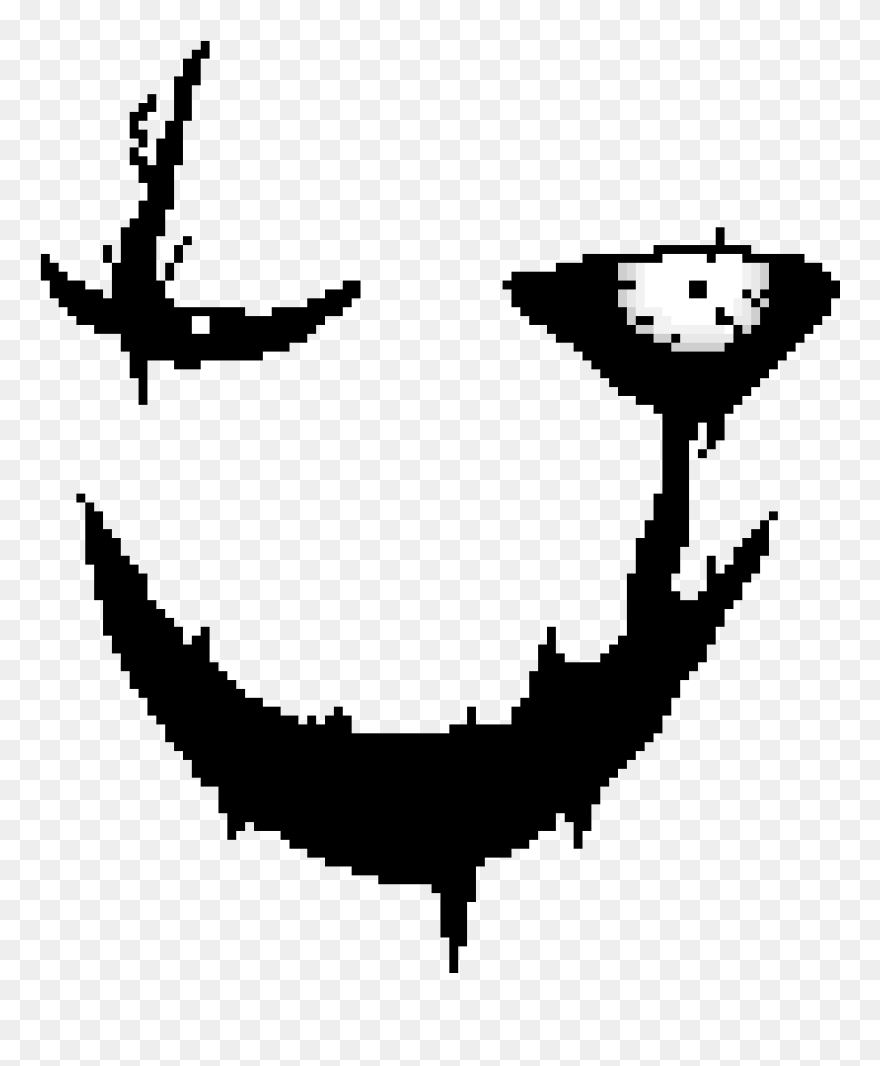 Gaster Pixel Art Face Clipart , Png Download - Gaster Pixel Art Face Transparent Png