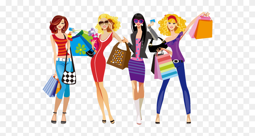 Shopping Girls Png - Shopping Images Free Clipart