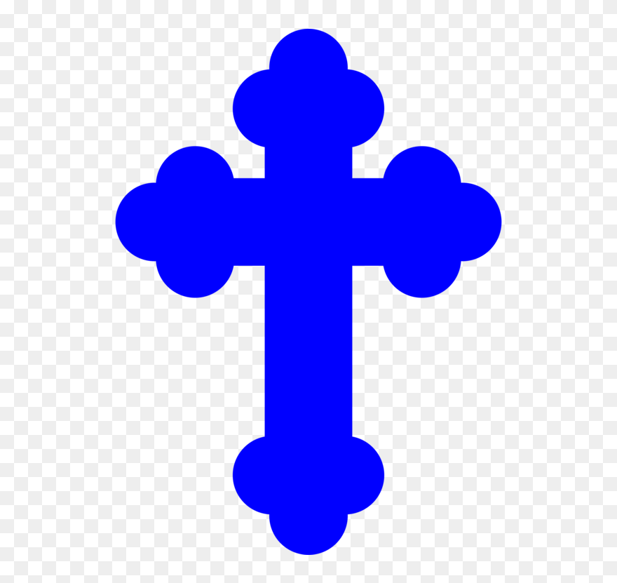 Symbol,cross,line - Baptism Blue Cross Png Clipart