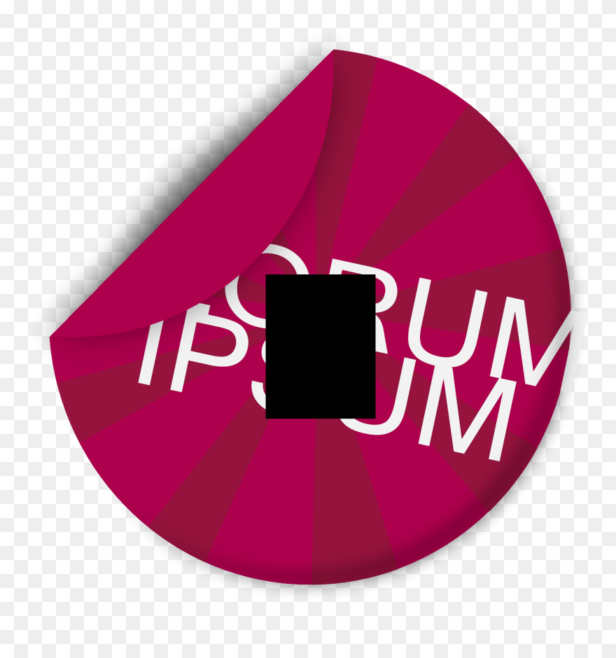 Peeling Blue Sticker Svg Clip Arts - Lorem Ipsum Logo Transparent - Png Download