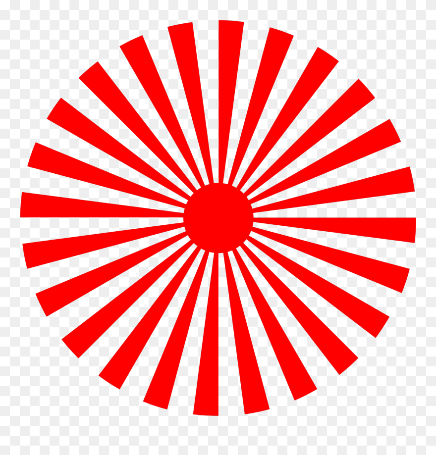 Abstract Sun 3 - Red Sun Rays Clipart