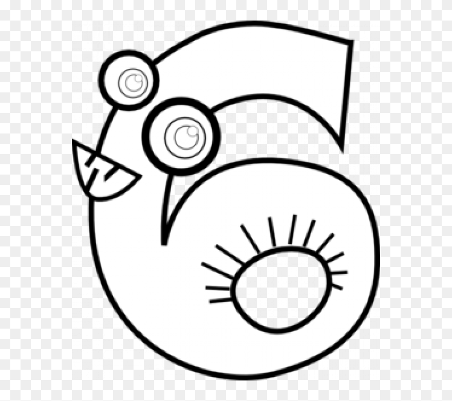 Outline Of Numbers Clipart - Png Download