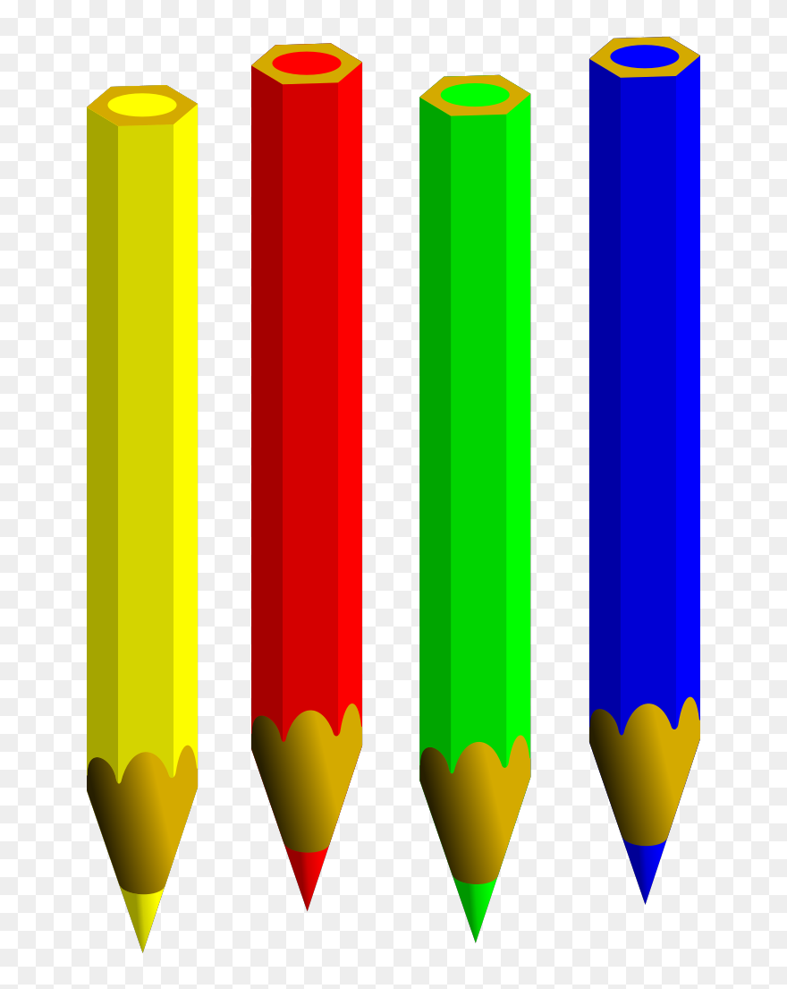 Color Pencils Svg Clip Arts - Clipart Blue Color Pencil - Png Download