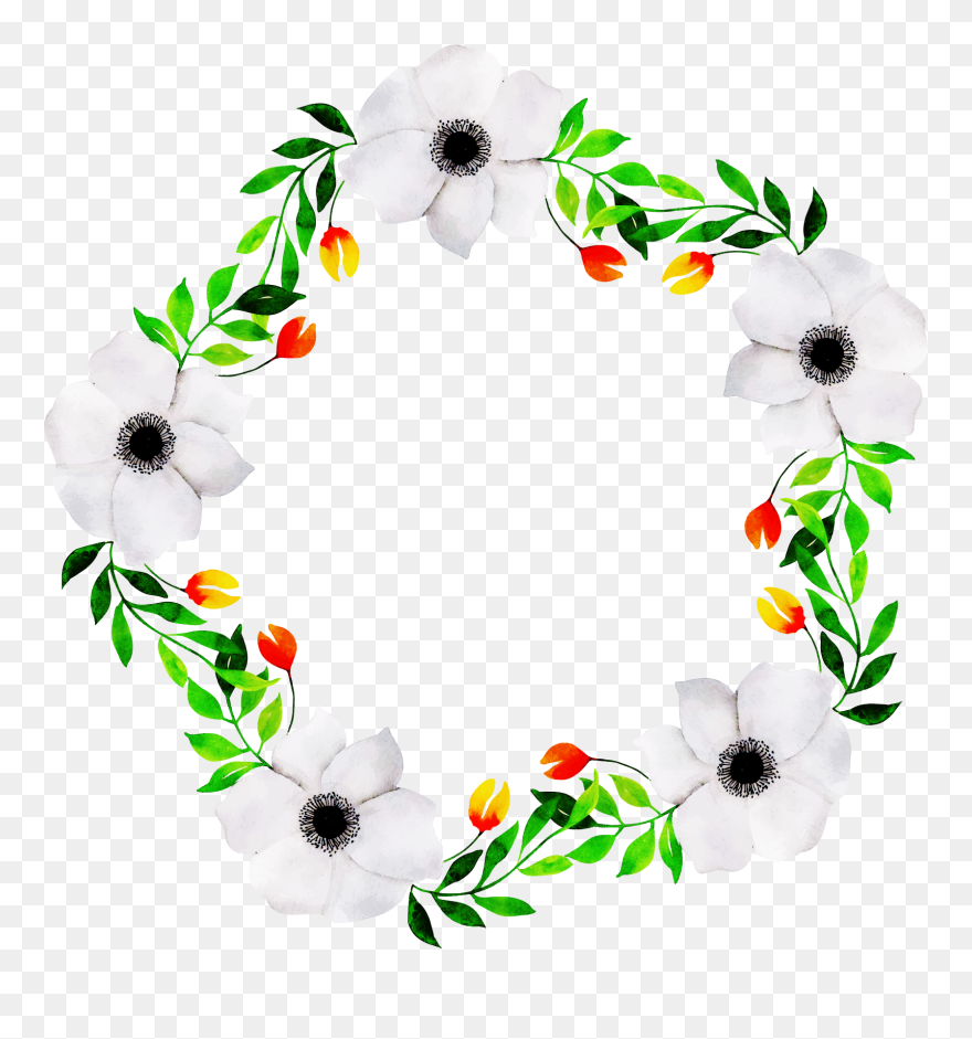 Free Floral Border Clipart - Png Download