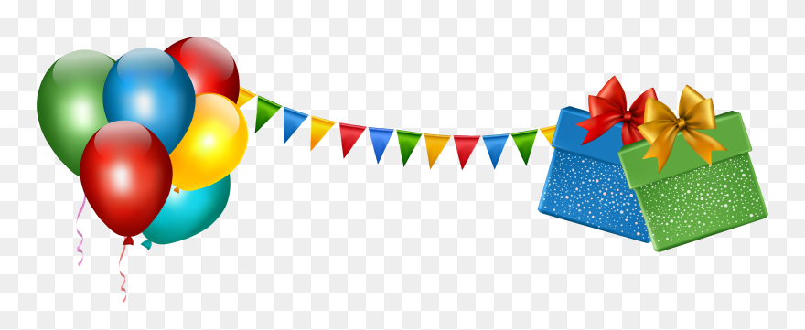 Banner Lacalabaza Happy Clip - Birthday Backgrounds Balloons Png Transparent Png
