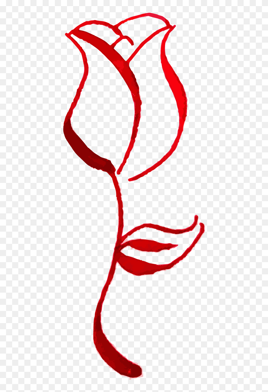 December Rose Clipart