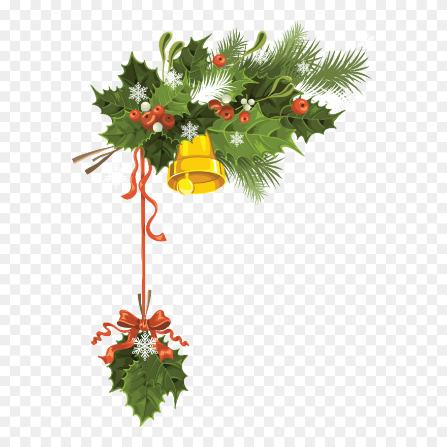 Transparent Christmas Mistletoe Clipart