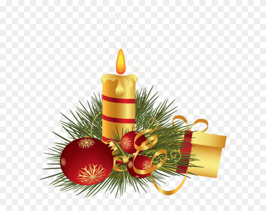Transparent Background Christmas Candle Png Clipart