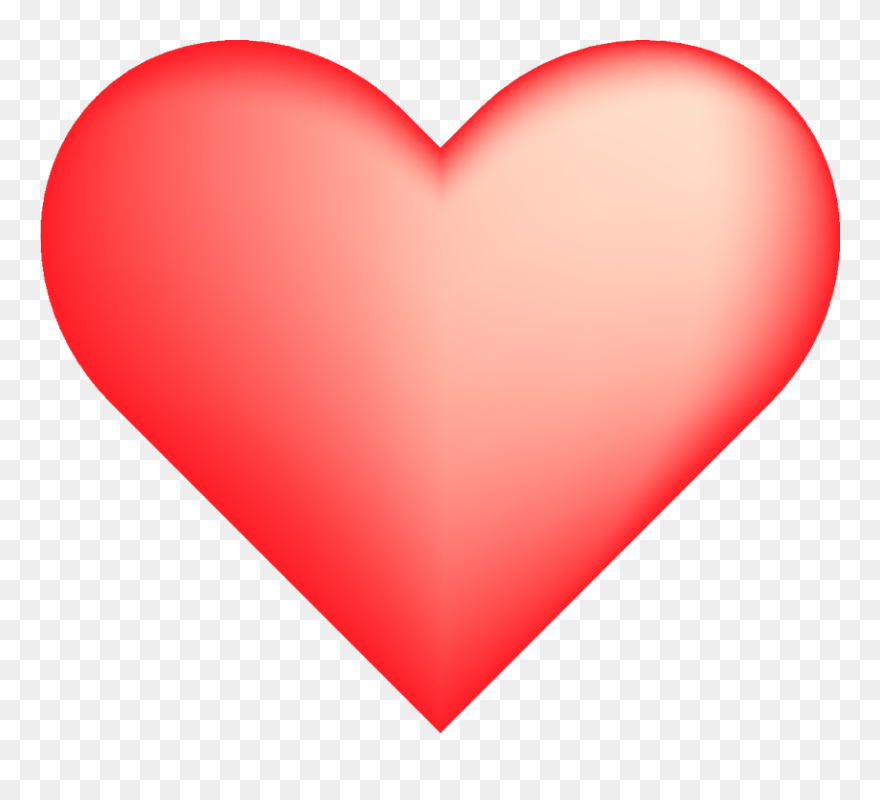 Açık Kırmızı Png Kalp Vektörel Çizim - Heart Shade Clipart